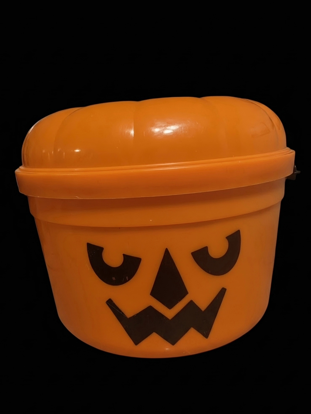 Vtg 1986 Mcdonalds Halloween Jack O’Lantern Candy Bucket Pumpkin Pail Mc Goblin